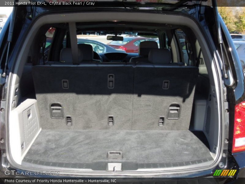 Crystal Black Pearl / Gray 2011 Honda Pilot EX-L