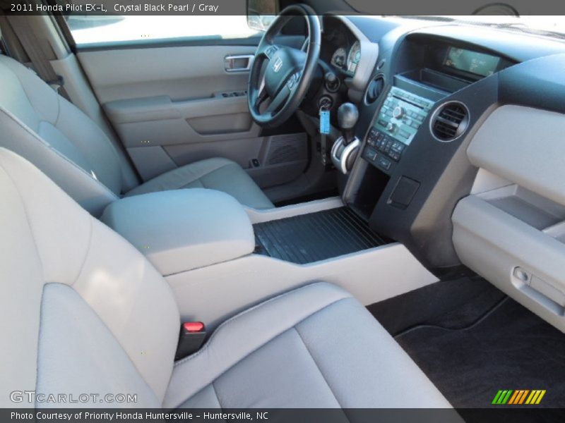 Crystal Black Pearl / Gray 2011 Honda Pilot EX-L