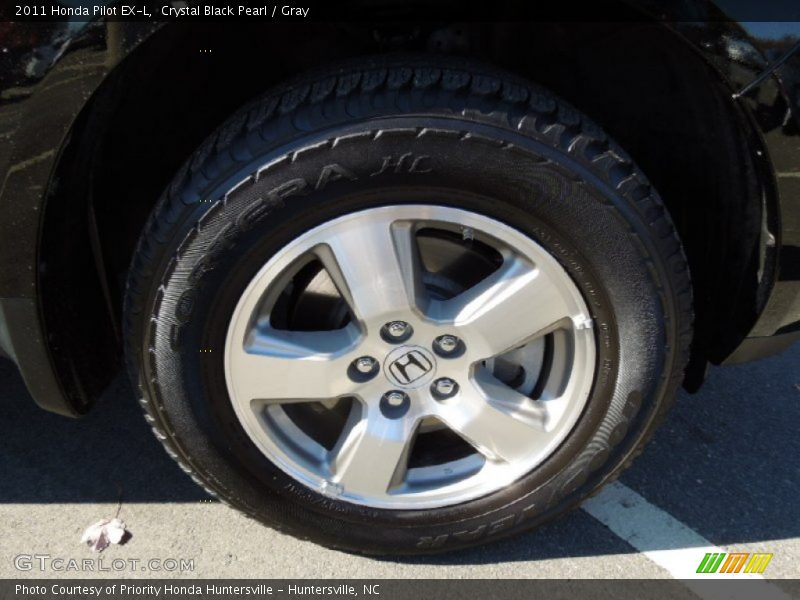 Crystal Black Pearl / Gray 2011 Honda Pilot EX-L
