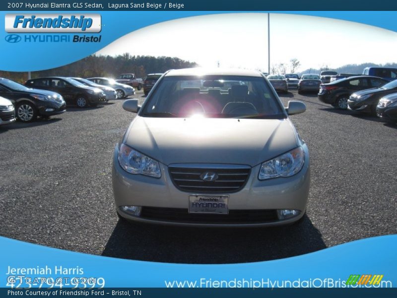 Laguna Sand Beige / Beige 2007 Hyundai Elantra GLS Sedan