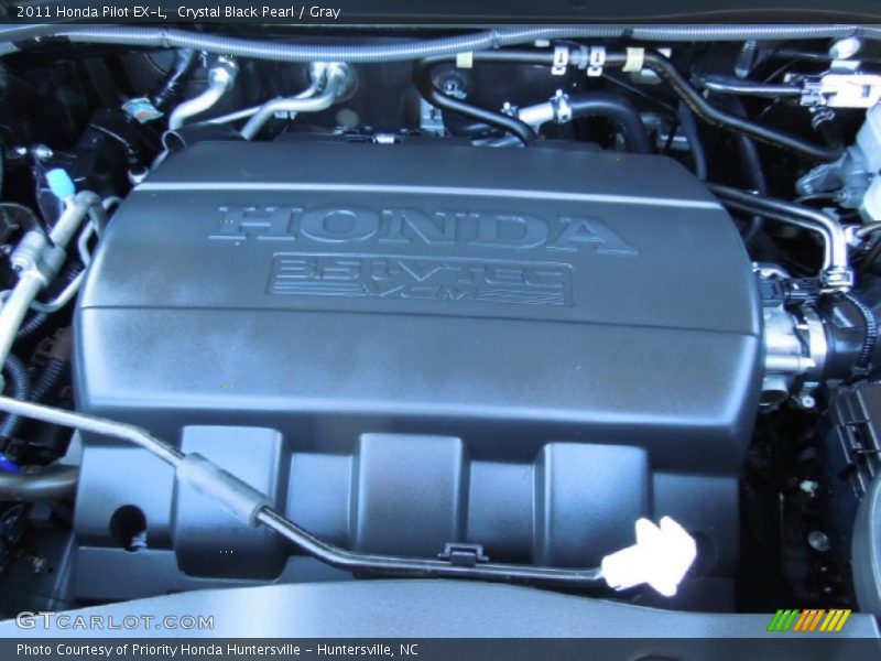 Crystal Black Pearl / Gray 2011 Honda Pilot EX-L