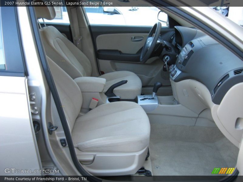 Laguna Sand Beige / Beige 2007 Hyundai Elantra GLS Sedan