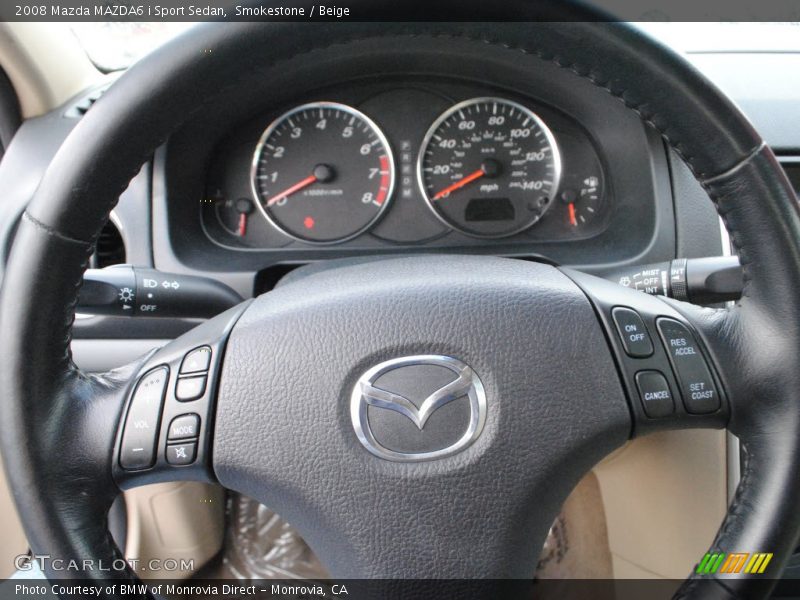 Smokestone / Beige 2008 Mazda MAZDA6 i Sport Sedan