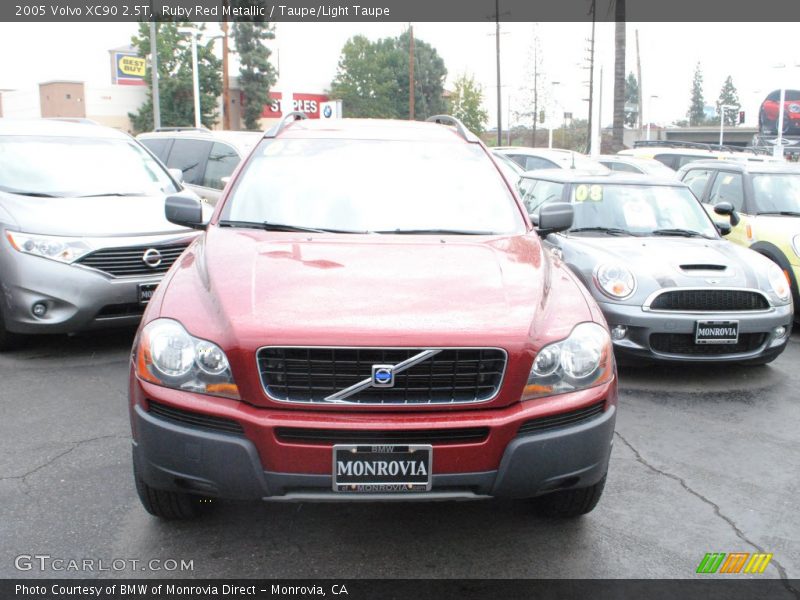 Ruby Red Metallic / Taupe/Light Taupe 2005 Volvo XC90 2.5T