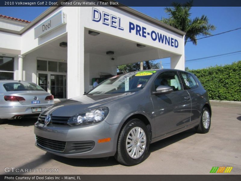 United Gray Metallic / Titan Black 2010 Volkswagen Golf 2 Door