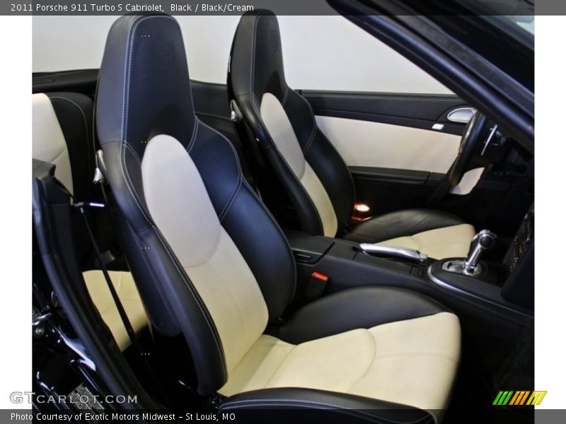  2011 911 Turbo S Cabriolet Black/Cream Interior