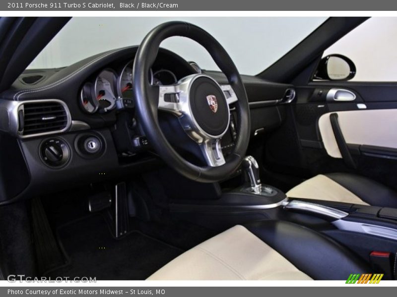  2011 911 Turbo S Cabriolet Black/Cream Interior