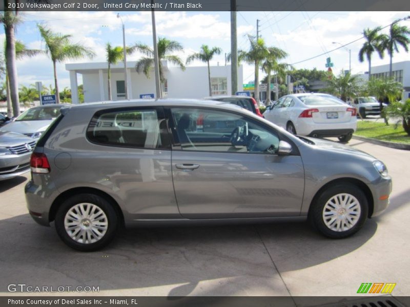 United Gray Metallic / Titan Black 2010 Volkswagen Golf 2 Door