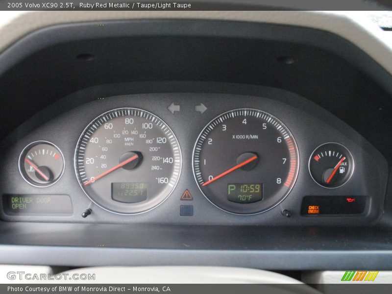 Ruby Red Metallic / Taupe/Light Taupe 2005 Volvo XC90 2.5T