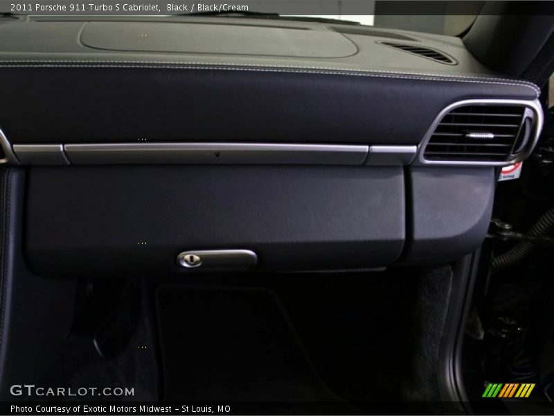 Black / Black/Cream 2011 Porsche 911 Turbo S Cabriolet
