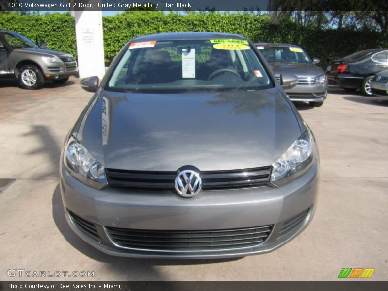 United Gray Metallic / Titan Black 2010 Volkswagen Golf 2 Door