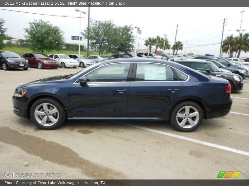 Night Blue Metallic / Titan Black 2013 Volkswagen Passat 2.5L SE
