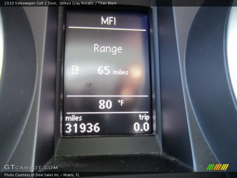 United Gray Metallic / Titan Black 2010 Volkswagen Golf 2 Door