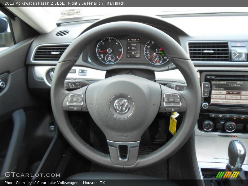 Night Blue Metallic / Titan Black 2013 Volkswagen Passat 2.5L SE