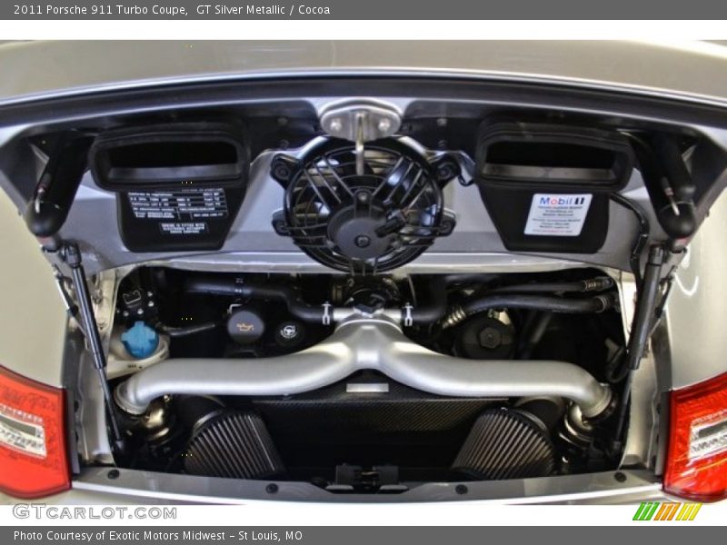  2011 911 Turbo Coupe Engine - 3.8 Liter Twin-Turbocharged DOHC 24-Valve VarioCam Flat 6 Cylinder