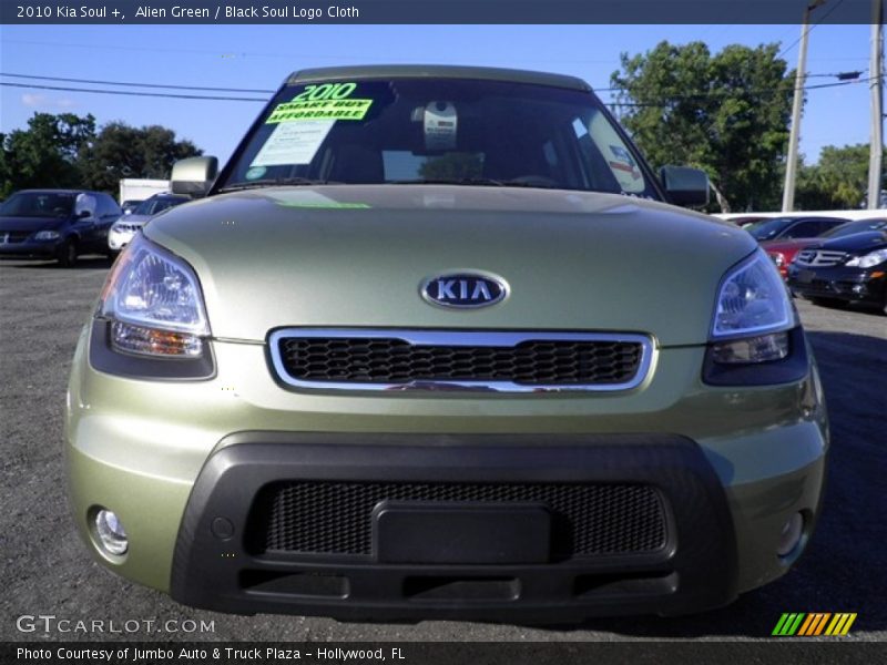 Alien Green / Black Soul Logo Cloth 2010 Kia Soul +