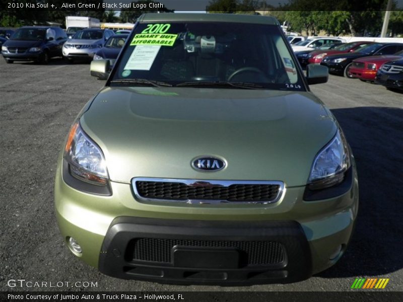 Alien Green / Black Soul Logo Cloth 2010 Kia Soul +