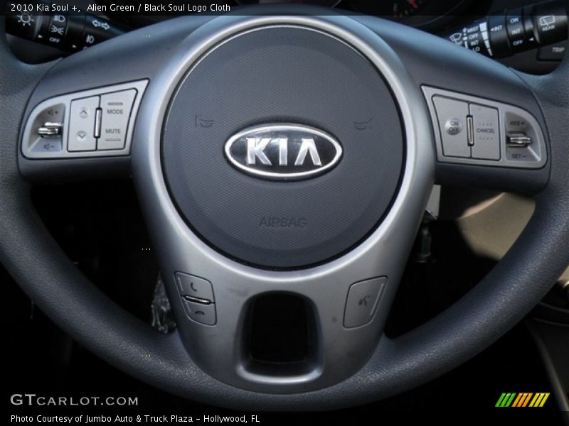 Alien Green / Black Soul Logo Cloth 2010 Kia Soul +