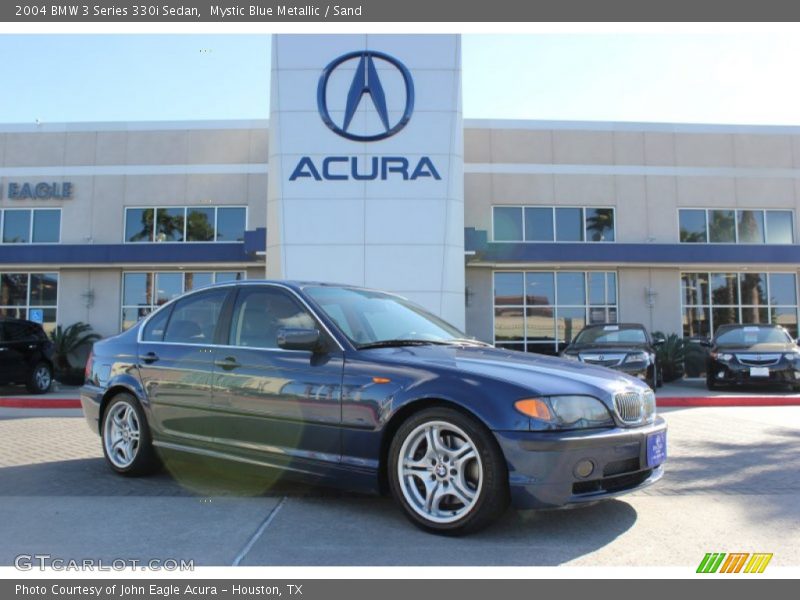 Mystic Blue Metallic / Sand 2004 BMW 3 Series 330i Sedan