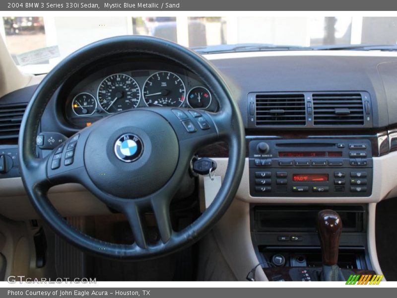 Mystic Blue Metallic / Sand 2004 BMW 3 Series 330i Sedan