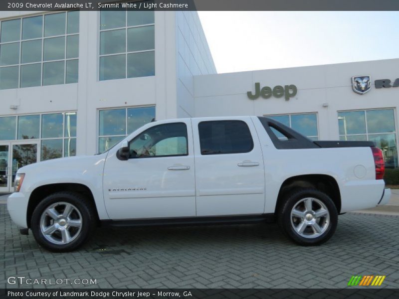 Summit White / Light Cashmere 2009 Chevrolet Avalanche LT