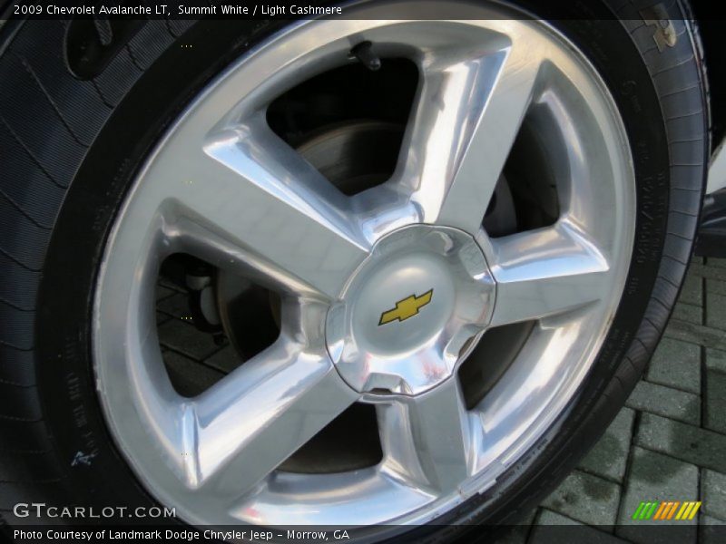 Summit White / Light Cashmere 2009 Chevrolet Avalanche LT