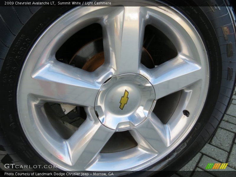 Summit White / Light Cashmere 2009 Chevrolet Avalanche LT