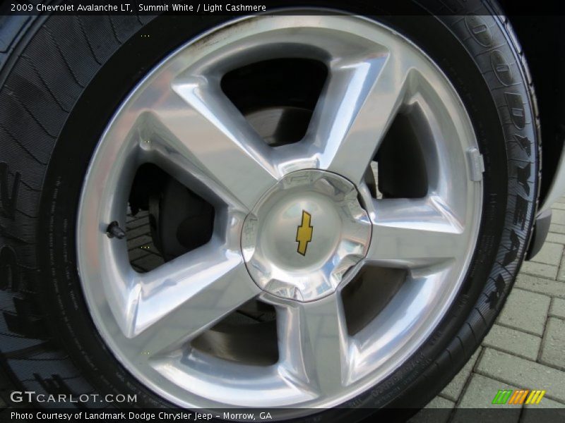Summit White / Light Cashmere 2009 Chevrolet Avalanche LT