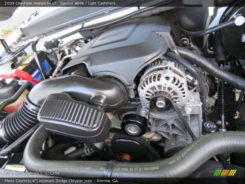 Summit White / Light Cashmere 2009 Chevrolet Avalanche LT
