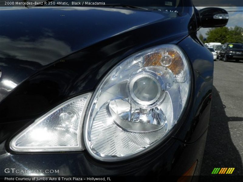 Black / Macadamia 2008 Mercedes-Benz R 350 4Matic