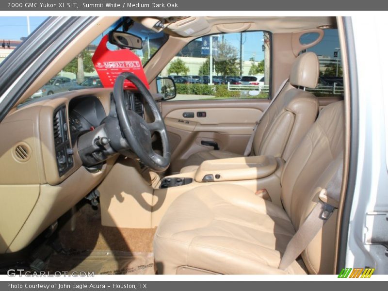 Front Seat of 2000 Yukon XL SLT