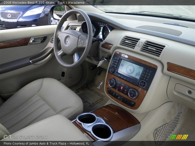 Black / Macadamia 2008 Mercedes-Benz R 350 4Matic