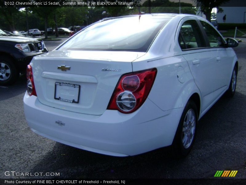 Summit White / Jet Black/Dark Titanium 2012 Chevrolet Sonic LS Sedan