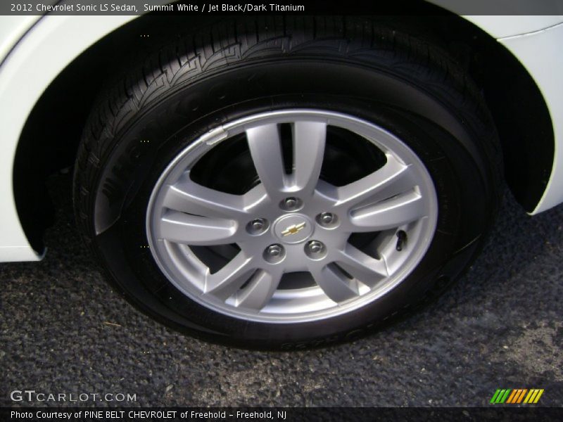 Summit White / Jet Black/Dark Titanium 2012 Chevrolet Sonic LS Sedan