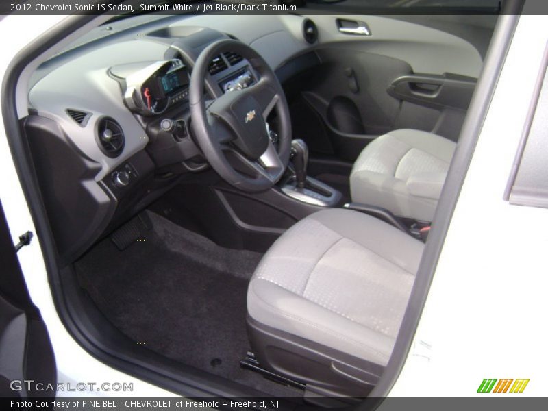 Summit White / Jet Black/Dark Titanium 2012 Chevrolet Sonic LS Sedan