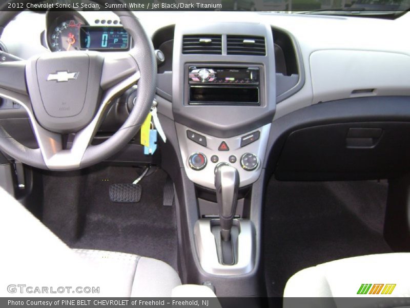 Summit White / Jet Black/Dark Titanium 2012 Chevrolet Sonic LS Sedan