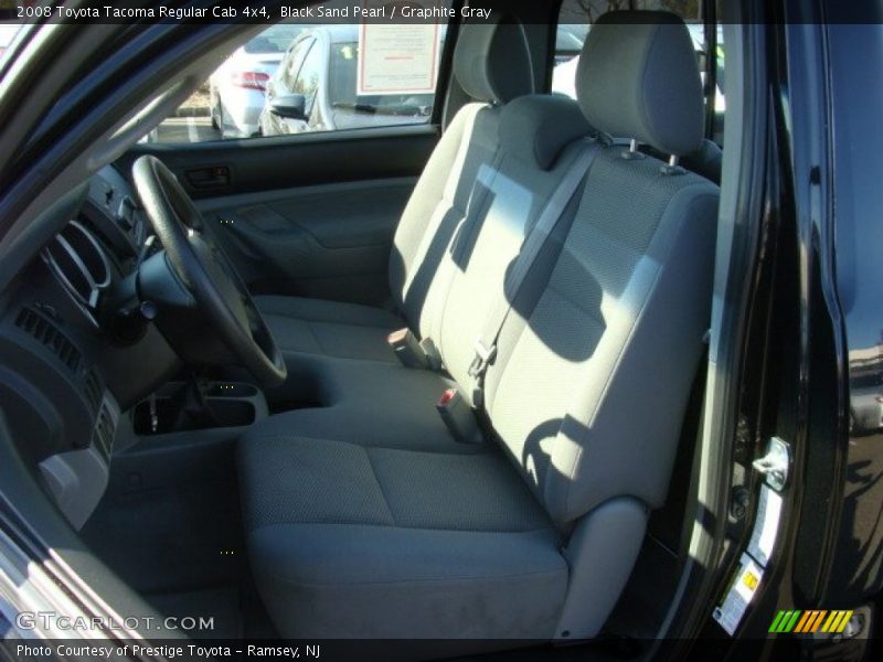 Black Sand Pearl / Graphite Gray 2008 Toyota Tacoma Regular Cab 4x4