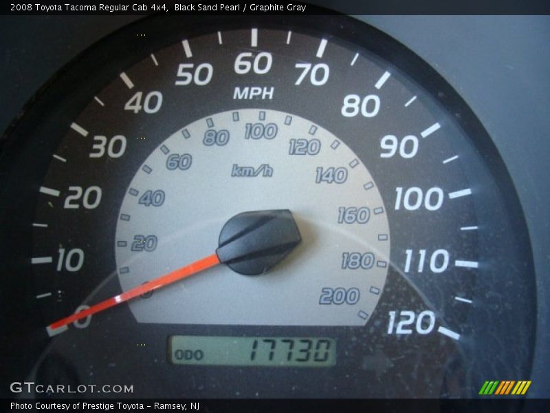 Black Sand Pearl / Graphite Gray 2008 Toyota Tacoma Regular Cab 4x4