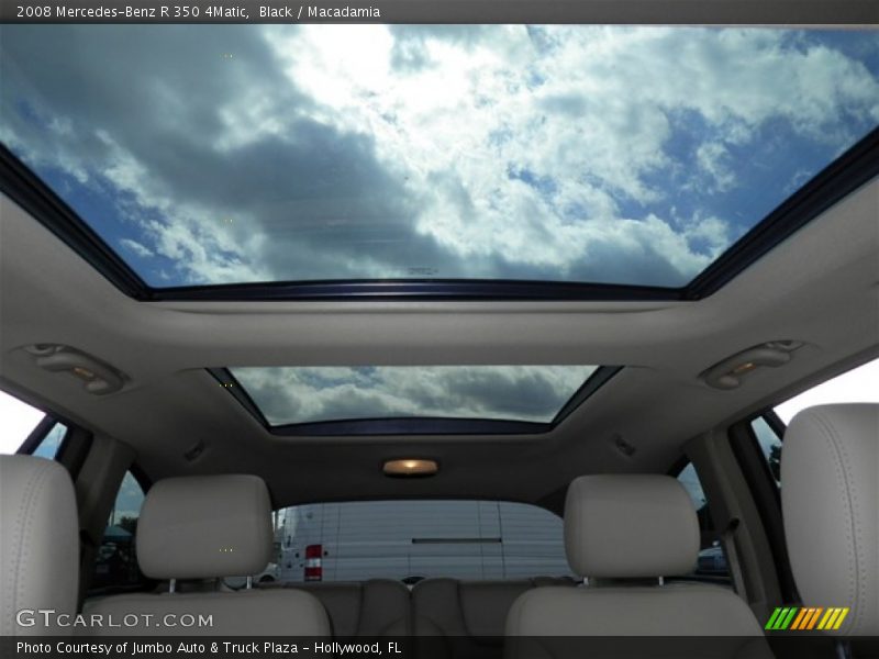 Black / Macadamia 2008 Mercedes-Benz R 350 4Matic