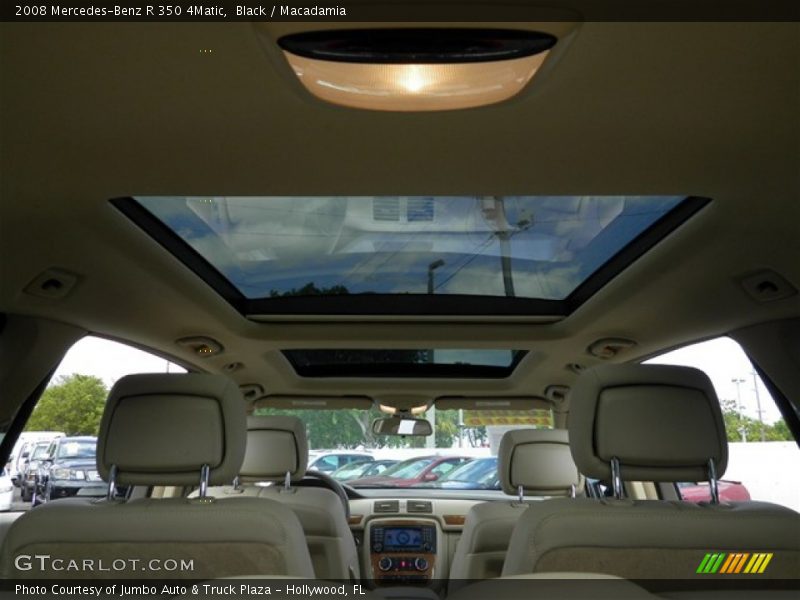 Black / Macadamia 2008 Mercedes-Benz R 350 4Matic