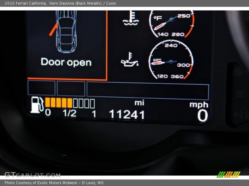 Nero Daytona (Black Metallic) / Cuoio 2010 Ferrari California