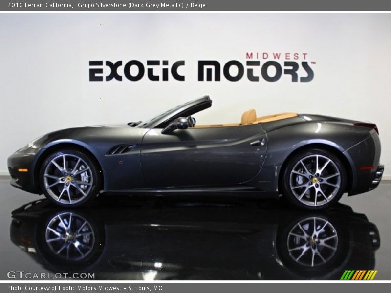 Grigio Silverstone (Dark Grey Metallic) / Beige 2010 Ferrari California