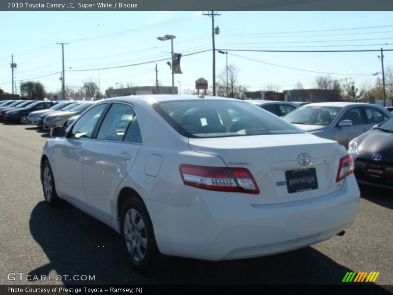 Super White / Bisque 2010 Toyota Camry LE