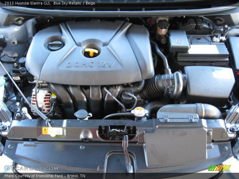 Blue Sky Metallic / Beige 2013 Hyundai Elantra GLS