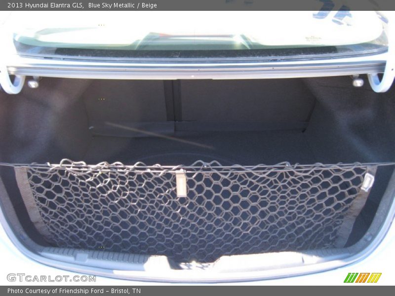 Blue Sky Metallic / Beige 2013 Hyundai Elantra GLS