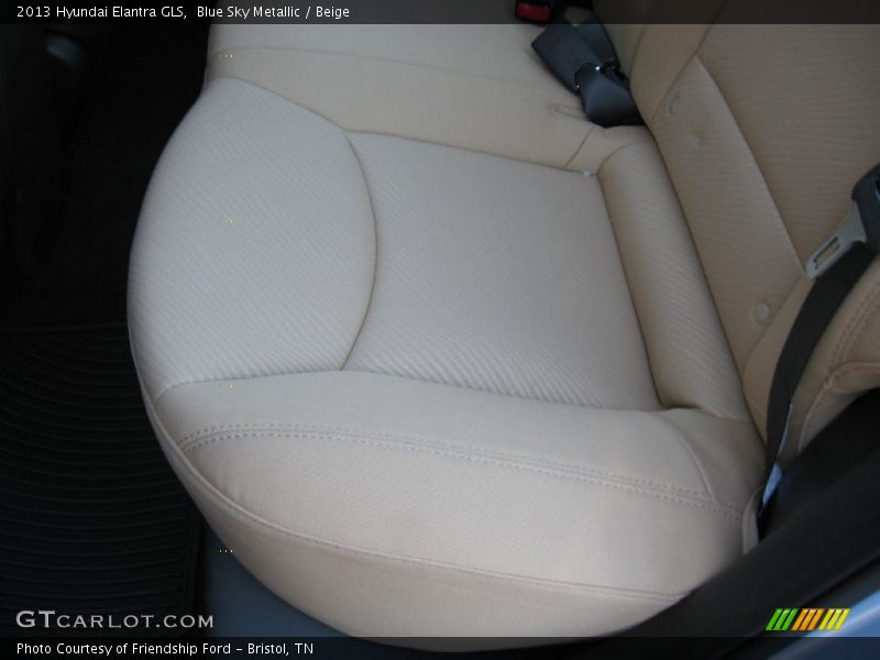 Blue Sky Metallic / Beige 2013 Hyundai Elantra GLS
