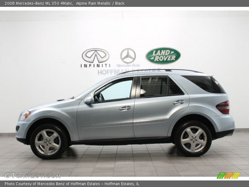 Alpine Rain Metallic / Black 2008 Mercedes-Benz ML 350 4Matic