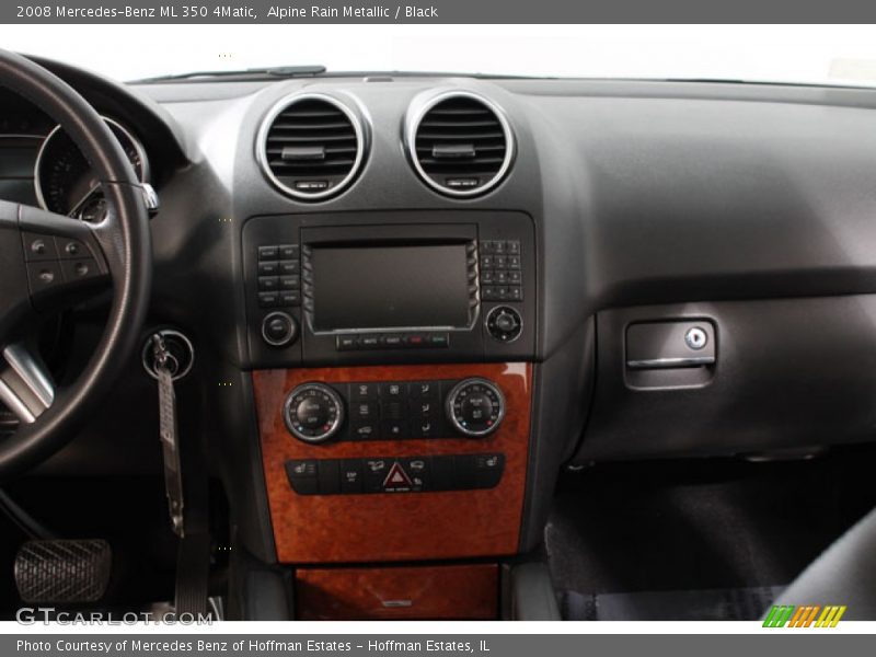 Alpine Rain Metallic / Black 2008 Mercedes-Benz ML 350 4Matic