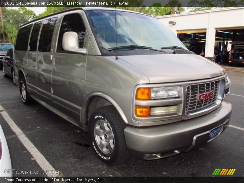 Pewter Metallic / Pewter 2001 GMC Savana Van 1500 SLE Passenger