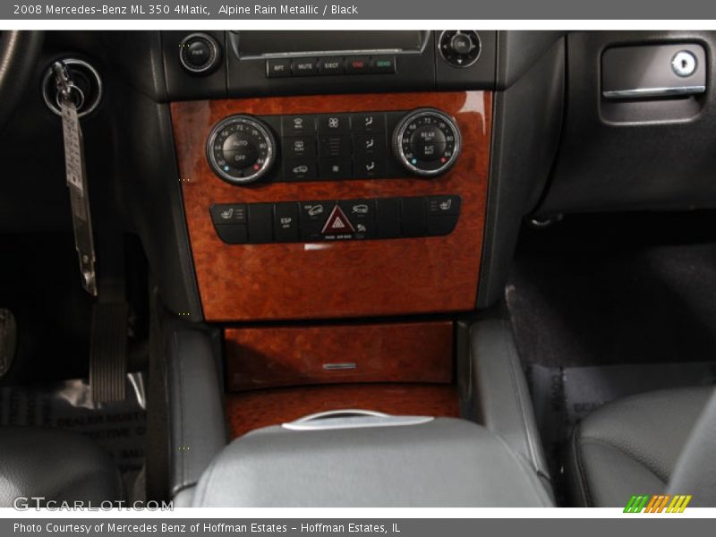 Alpine Rain Metallic / Black 2008 Mercedes-Benz ML 350 4Matic